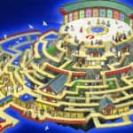 古代瓦や三州鬼師によるアートが並ぶ高浜市やきものの里かわら美術館『時の迷路と瓦の歴史　～香川元太郎の世界～』展