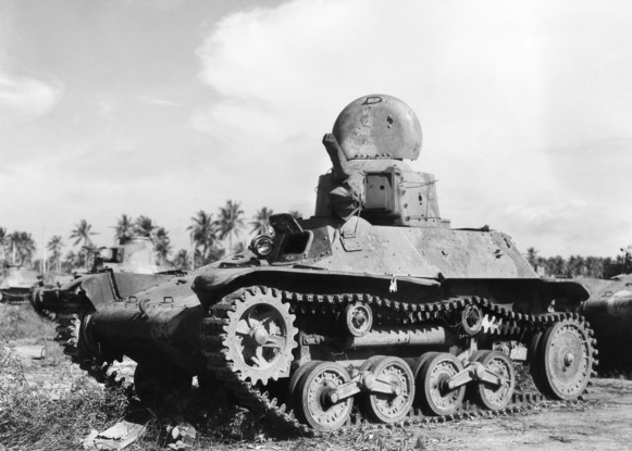 日本軍、 九四式軽装甲車の後継として太平洋戦争を戦い抜く：九七式軽装甲車