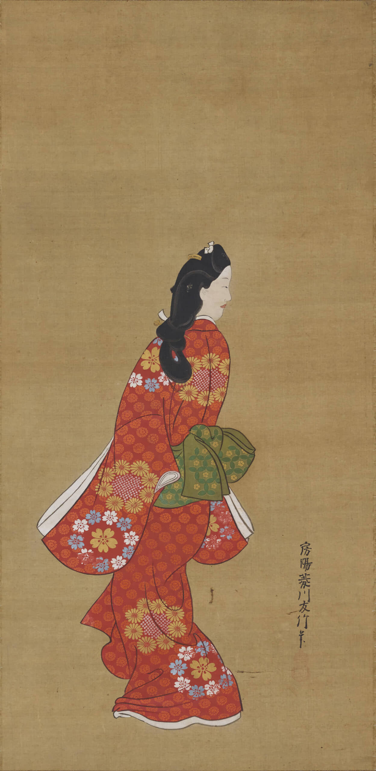 浮世絵 【美人画】肉筆画　作者不明 江戸の絵師列伝】肉筆浮世絵で江戸庶民の心を掴んだ元祖浮世絵師